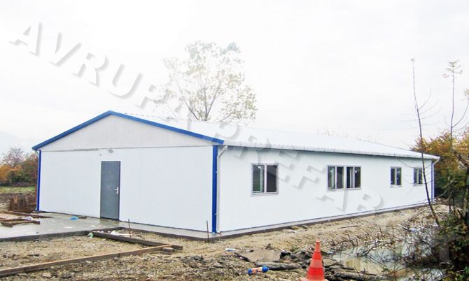 146 m² PREFABRİK YATAKHANE - Avrupa Prefabrik Ev - Çelik Ev  - Prefabrik Ev Fiyatları